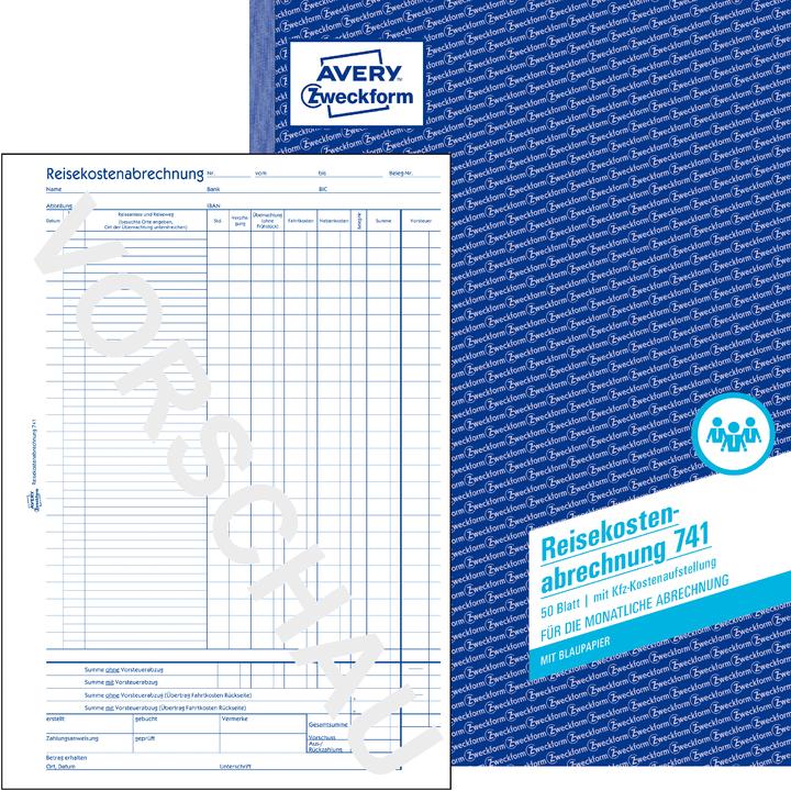 Produktbild Avery Reisekostenabrechnung (50 x)