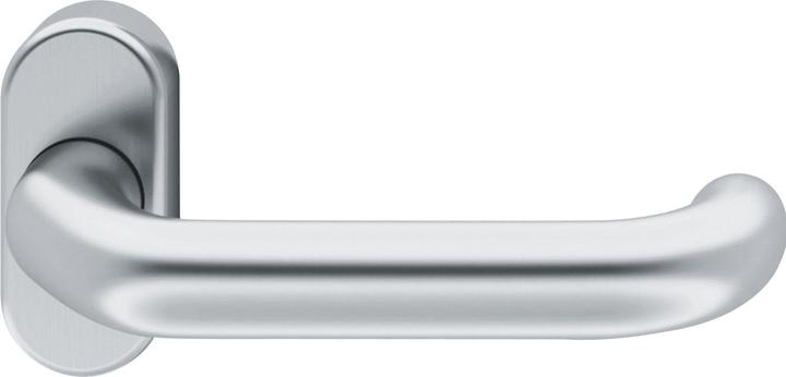 Produktbild FSB FH-Rahmentürdrücker 06 1146 Standflügel Rosette oval Edelstahl matt (Türgriff)