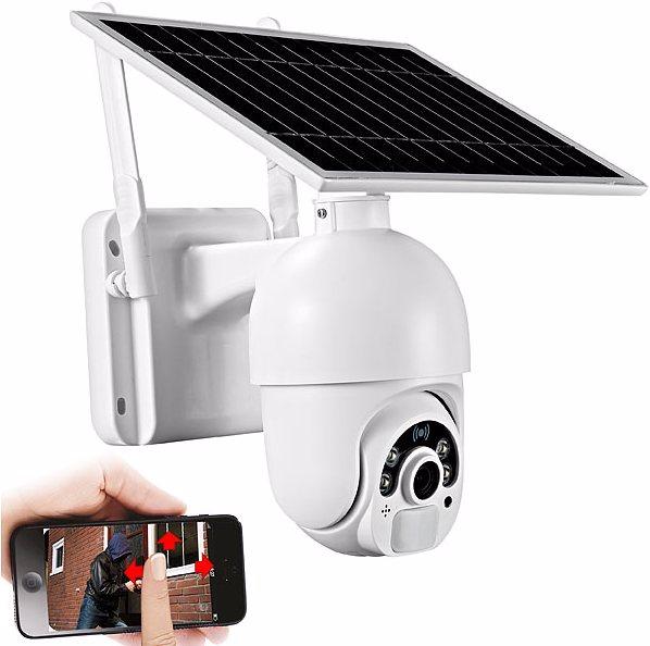 Produktbild 7links 2er-Set Pan-Tilt-Überwachungskameras, Full HD, WLAN, Akku, Solarpanel (1920 x 1080 Pixels)