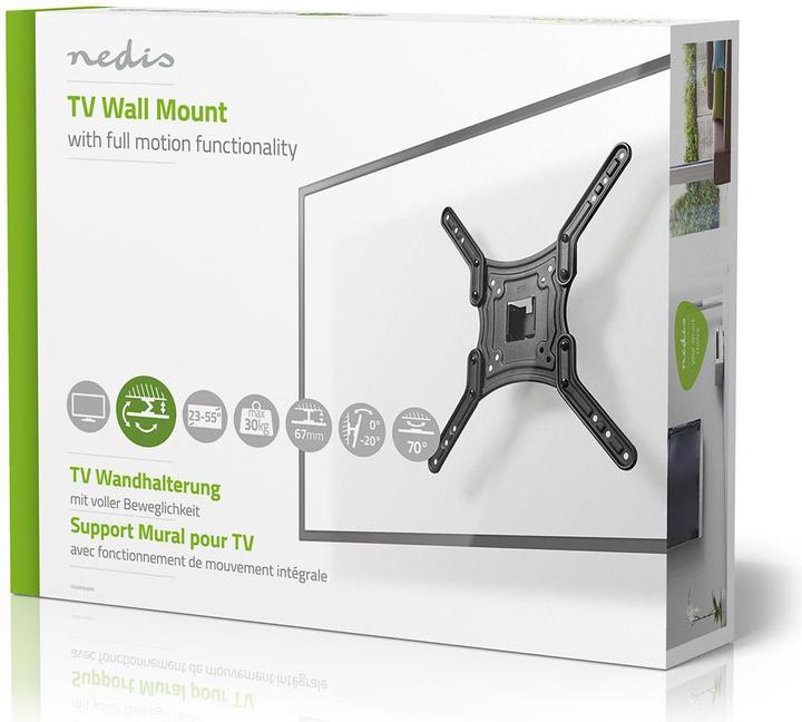 Produktbild Nedis TV-Wandhalterung mit vollständigem Uhrwerk von 23 Zoll (Wand, 55", 30 kg)