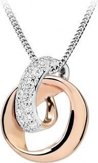 Produktbild Silver Cat Stylish bicolor necklace with cubic zircons SC444