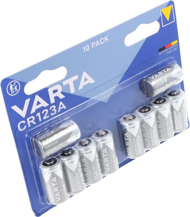 Produktbild Varta Photo Lithium (10 Stk., CR123A, 1430 mAh)