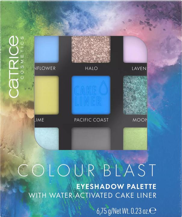 Actual product image Catrice Colour Blast Eyeshadow Palette 020 Blue meets Lime (020 Blue meets Lime)