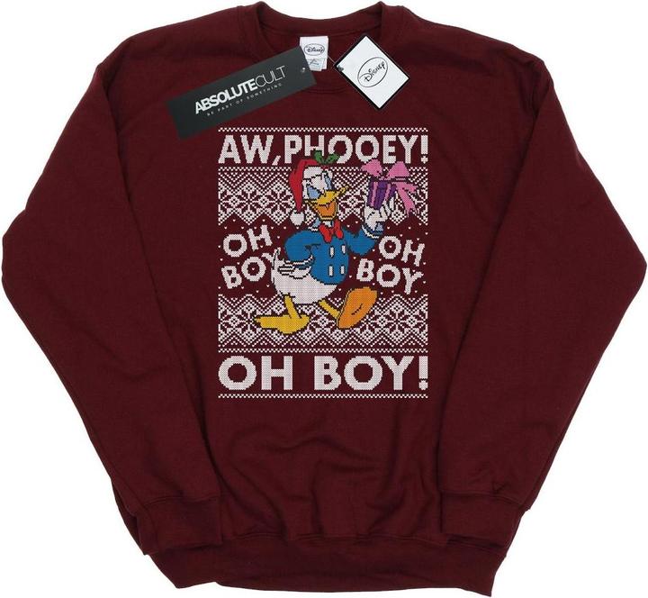 Disney Donald Duck Christmas Fair Isle Sweatshirt (XXL)