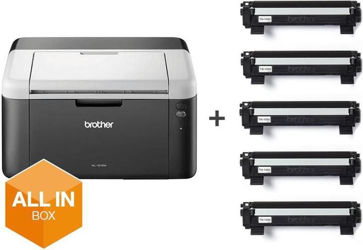 Brother HL-1212W Laser (Laser, Schwarz-Weiss)