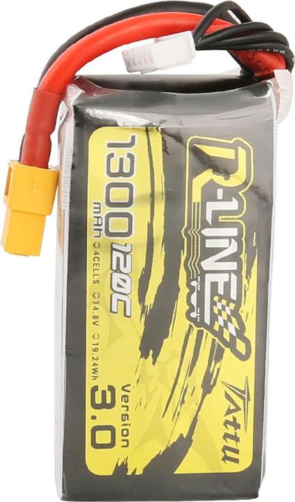 Produktbild Tattu Akumulator R-Line Version 3.0 1300mAh 14,8V 120C 4S1P XT60 (14.80 V, 1300 mAh)