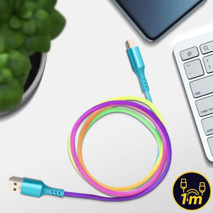 Produktbild Avizar Rainbow USB-C Ladekabel (1 m)