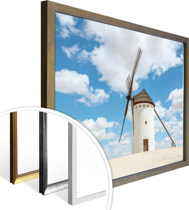 Produktbild Trenddeko Windmühlen auf der Don Quijote Route in Spanien (100 x 80 cm)