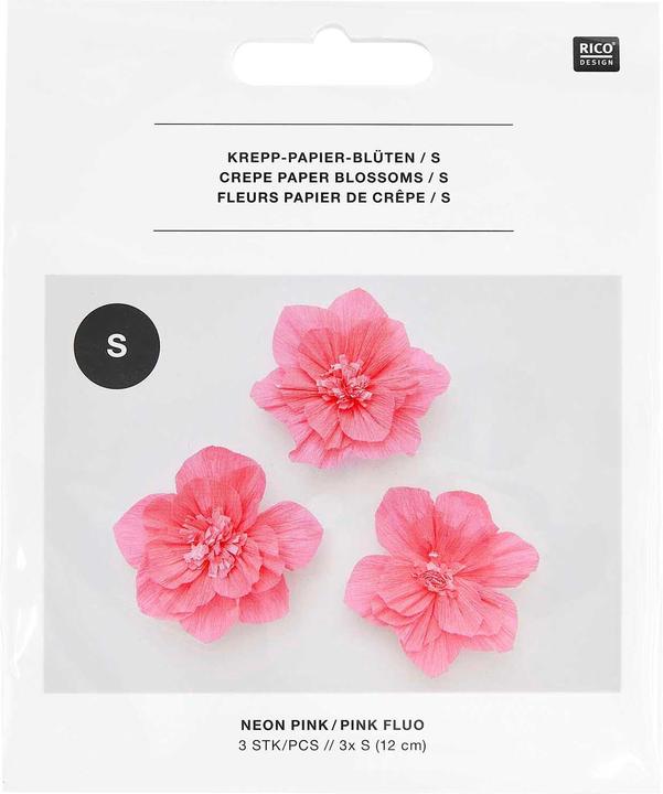 Image du produit Rico Design Krepppapier-Blüten, 3 Stück (3 x)