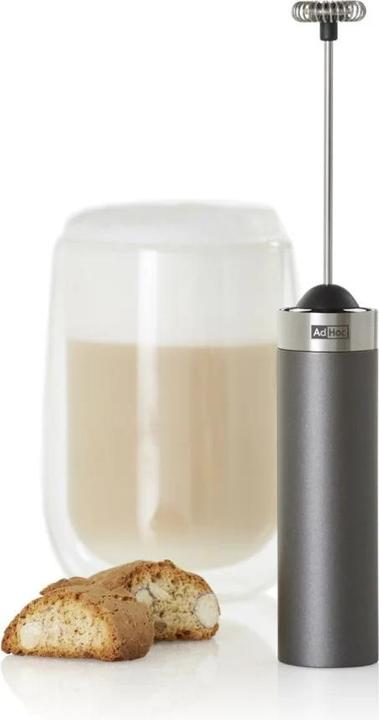 Produktbild AdHoc Milch- / Saucenschäumer Rapid.3, dark grey, inkl. 3 Batterien, Kunststoff/Edelstahl, D: 3,2 cm, H: 2