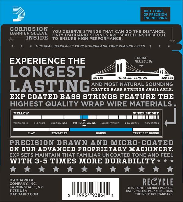 Produktbild D'Addario Exp160 (4 x, E-Bass, 0.11")
