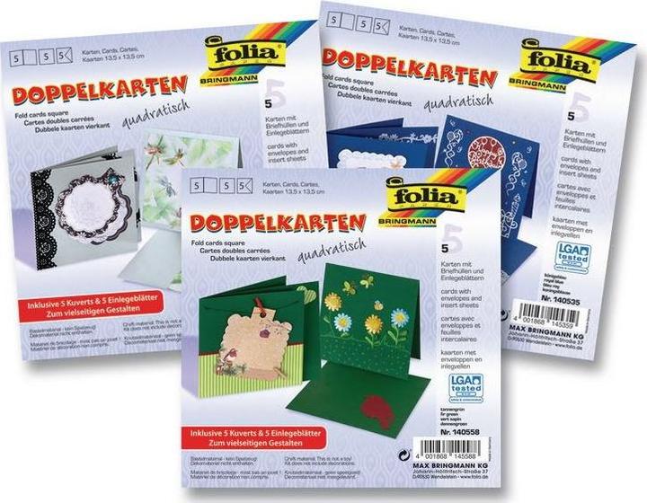 Immagine prodotto Folia Carte doppie quadrate 220 g/m2 (220 g/m², 5 x)