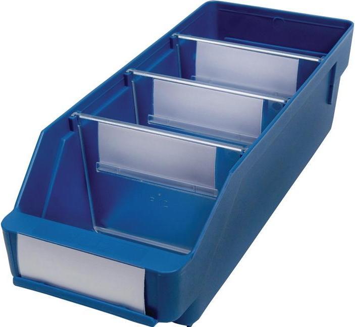Produktbild Stemo Regalkasten L300xB120xH95mm blau PP