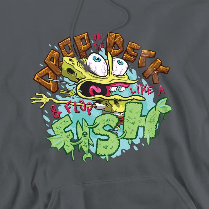 Immagine prodotto Spongebob Squarepants Drop And Flop Felpa con Cappuccio Uomo (XXL)