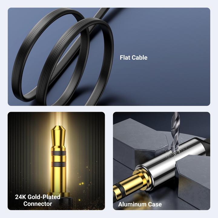 Image du produit Ugreen 3.5mm Klinke – 3.5mm Klinke (1 m, Jack 3,5 mm (AUX))