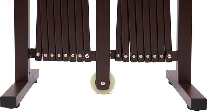 Produktbild Swisshandel24 Absperrgitter, Zaun Schutzgitter Scherengitter Trenngitter, Alu ausziehbar braun - Höhe 103cm, Breit (31 cm)