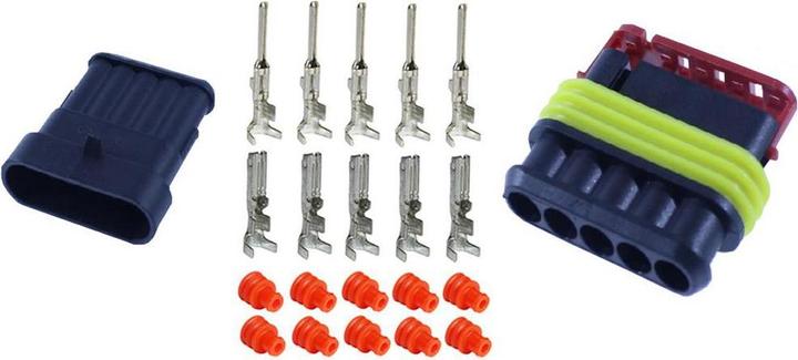 Produktbild TE Connectivity AMP AMP-SUPERSEAL-Kit, Steckbuchse/Pin, 5 Contacts