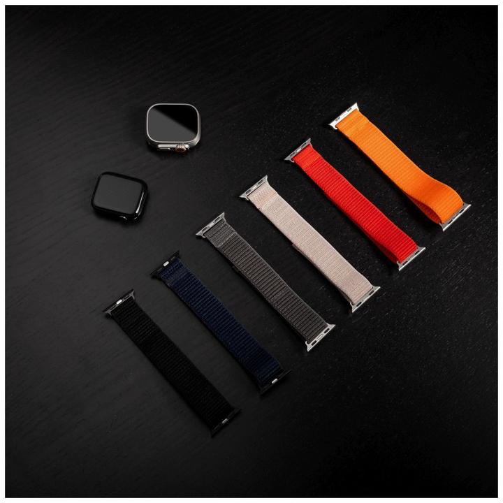Produktbild Fixed Nylonband für Apple Watch 42/44/45/46/49 mm, grau (Nylon)