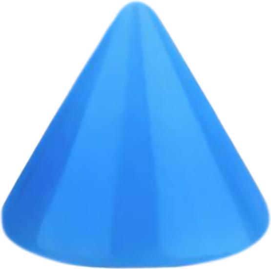 Produktbild Star Piercing Micro Cone Neon hellblau (Acryl, ohne Messing)