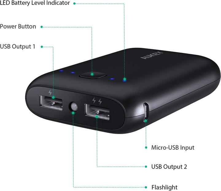 Image du produit Aukey Pb-N52 (10050 mAh, 10 W, 37.19 Wh)