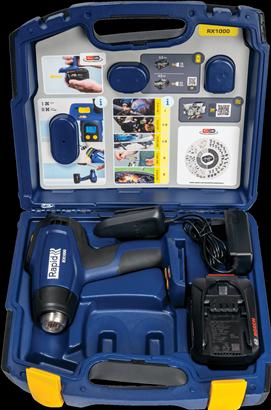 Productafbeelding Rapid RX1000 Accu Heteluchtpistool 18V P4A in koffer