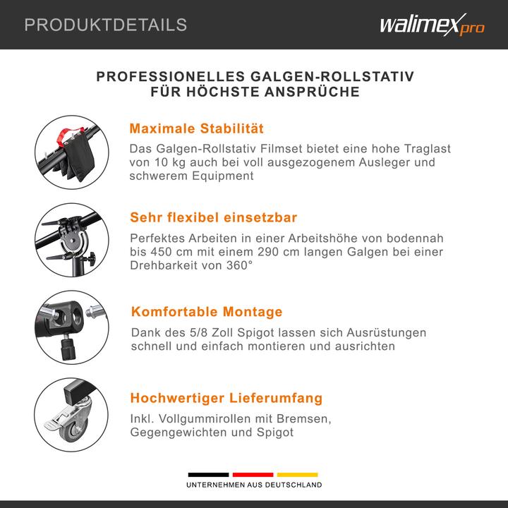 Produktbild Walimex pro Filmset Pro (290 cm, 10 kg)