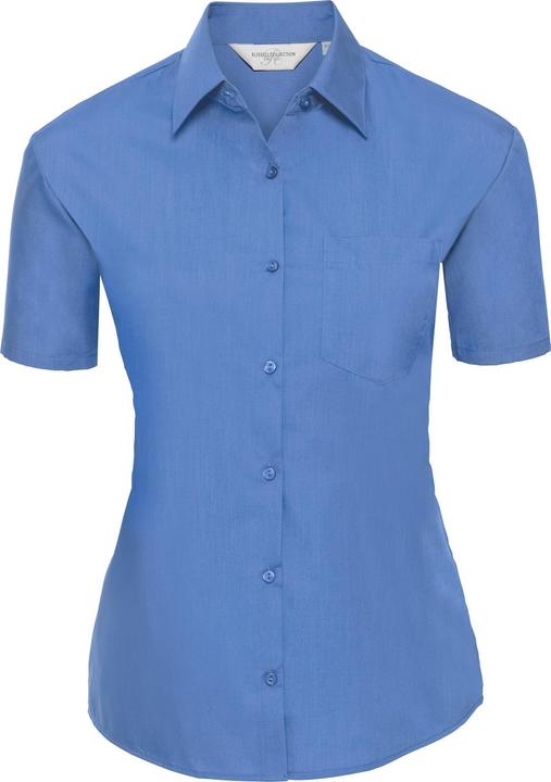 Produktbild Russell Collection Poplin Bluse Kurzarm pflegeleicht (4XL)