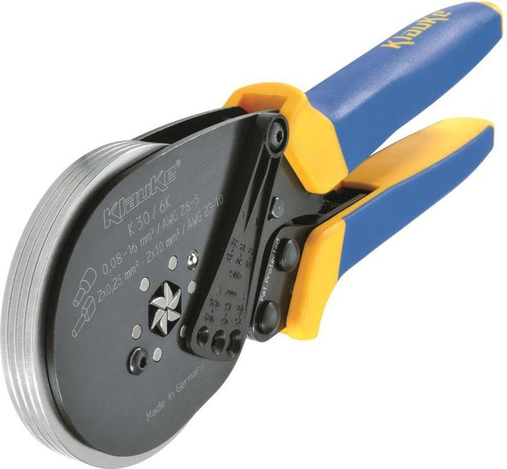 Actual product image Klauke Ratchet hand tool for cable end sleeves (215 mm)