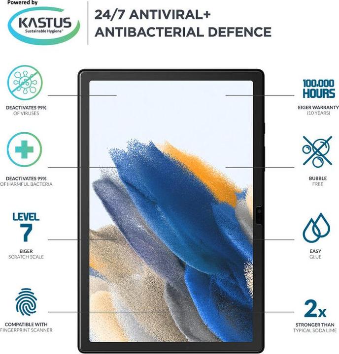 Image du produit Eiger Mountain Glass Clear Tablet (1 pièce(s), Galaxy Tab A8 (2021))