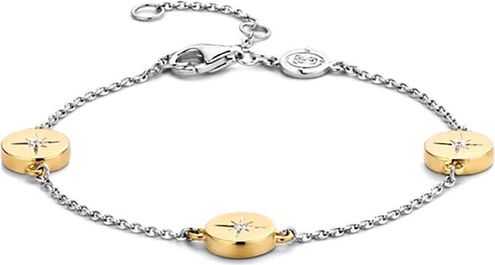 Ti Sento Milano Armband mit Sterngravur bicolor 2941ZY (20 cm, 925 Sterling Silber)