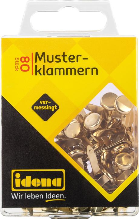 Produktbild Idena Musterklammern 80 Stück vermessingt (1 x)