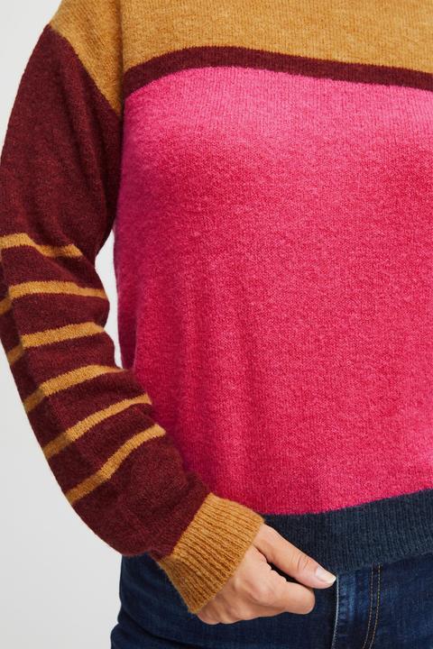 Actual product image Pulz Jeans Pulz - PZASTRID Colour Block Sweater - Sweater - 50207704 (L)