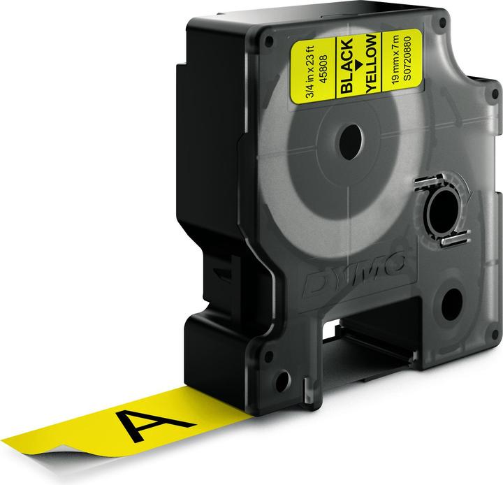 Actual product image Dymo S0720880 Standard tape (1.90 cm, Yellow)