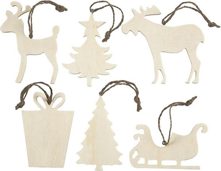 Creativ Company Weihnachtsanhänger (6 -teilig)