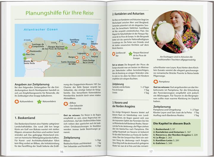 Produktbild Reise-Handbuch Reiseführer Nordspanien und der Jakobsweg (Deutsch, Marion Golder, 2024)