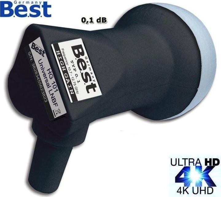 Produktbild Best Satelliten-LNB Single HG 101 Ultra Black 0,1dB (Single LNB, 40mm)