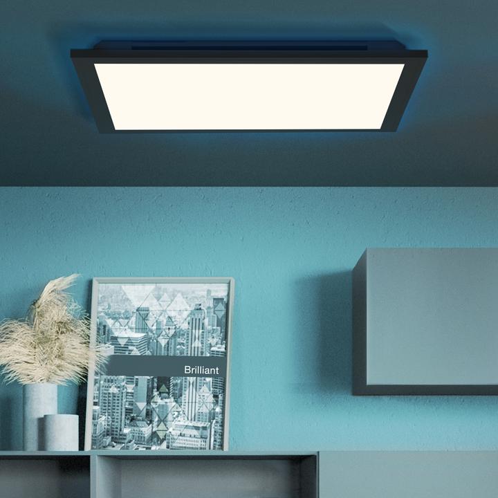 Produktbild Brilliant Allie LED 24W front CCT -RC-DIM-BACKL RGB-NIGHTLIG Deckenaufbau-Paneel 40x40cm (2400 lm)