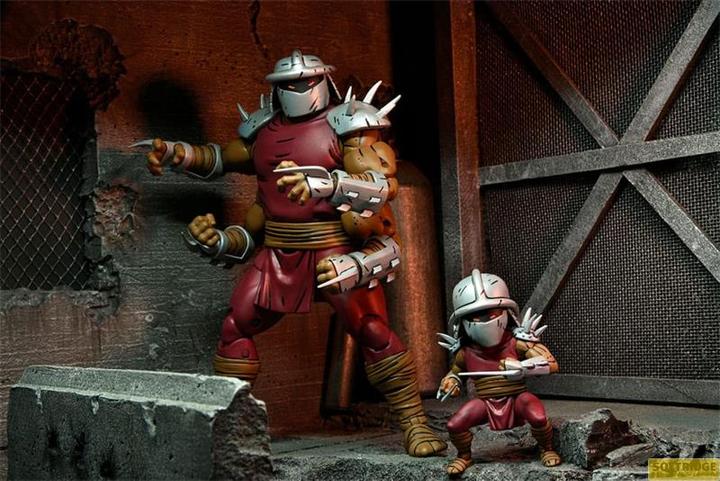 Produktbild Neca Tortues Ninja (Mirage Comics) figurine Shredder Clone & Mini Shredder (Deluxe) 18 cm