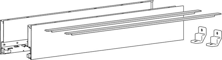 Actual product image Hettich AvT Zargen-Set H101 NL270 weiss li/re