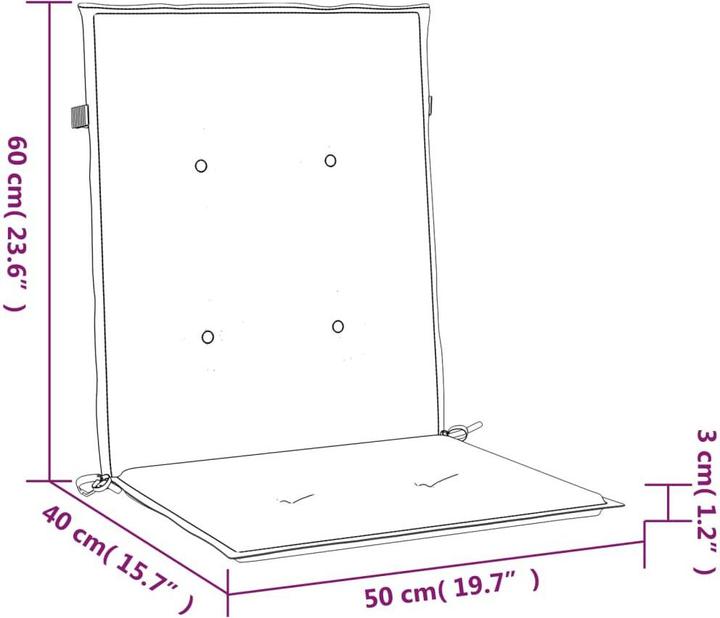 Produktbild VidaXL Nady (100 x 50 x 3 cm)