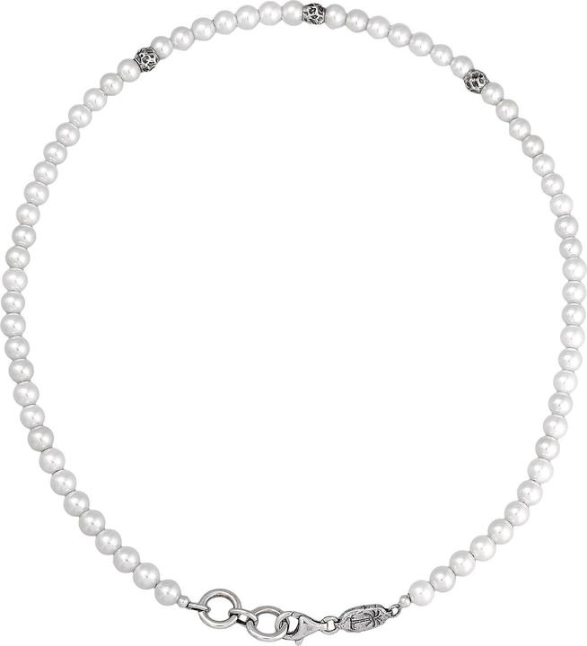 Immagine prodotto Haze & Glory Halskette Muschelperle Organic Beads 925 Silber (Argento 925, Nessuna pietra, Acciaio inossidabile, Perle di conchiglia)