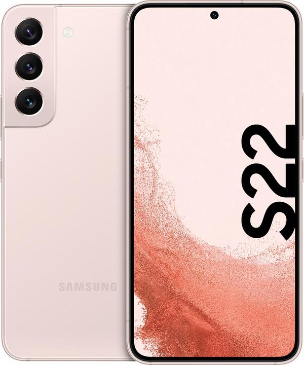 Samsung Galaxy S22 EU (256 GB, Pink Gold, 6.10", Dual SIM, 50 Mpx, 5G)
