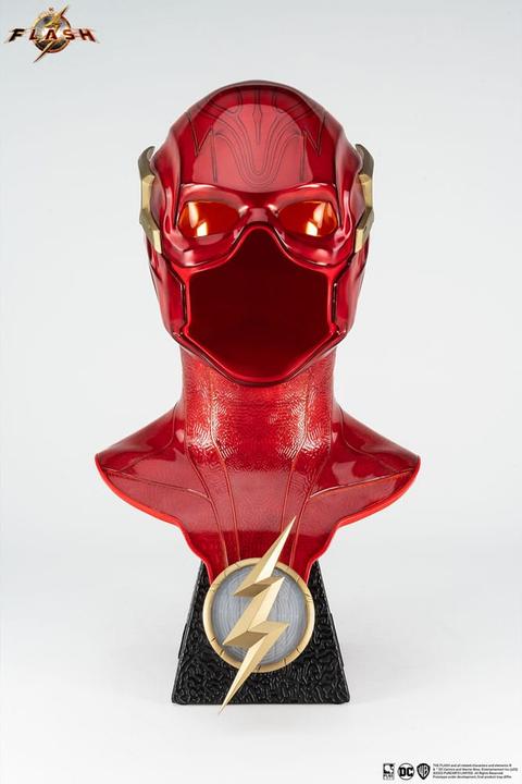 Actual product image Pure Arts DC Comics réplique 1/1 Scale The Flash Cowl 70 cm