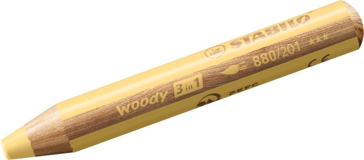 Image du produit STABILO woody 3 en 1 crayon de couleur (Jaune pastel, 1 x)