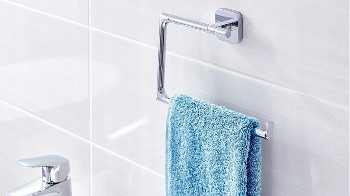 Produktbild tesa ELEGAANT Handtuchring inkl. Klebelösung ohne Bohren