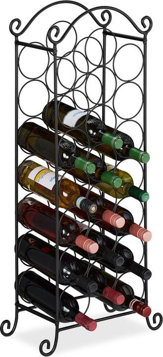 Image du produit Relaxdays Casier à vin, 21 bouteilles (33 x 20 x 88 cm, 21 Fl.)
