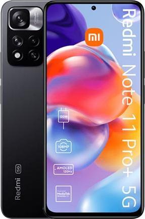 Xiaomi Redmi Note 11 Pro+ 5G (128 GB, Graphite gray, 6.67", Hybrid Dual SIM, 108 Mpx, 5G)