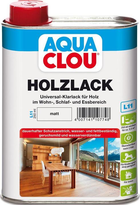 Produktbild Clou Aqua Holzlack L11 (Farblos, 0.25 l)
