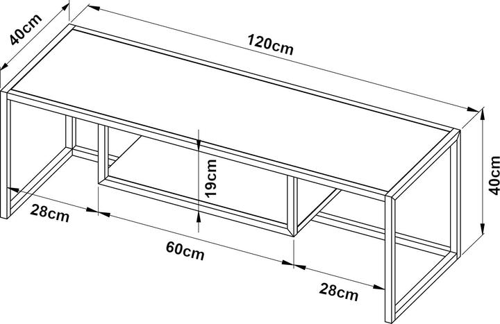 Actual product image En.Casa Isokyrö (120 x 40 x 40 cm)