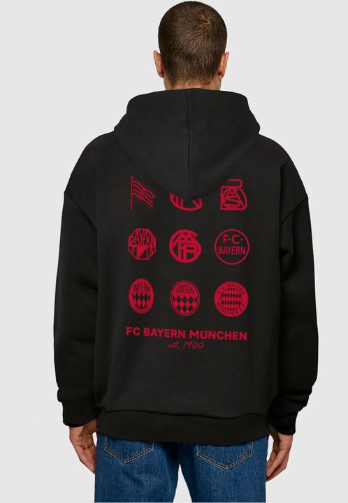 Immagine prodotto FC Bayern München Felpa con cappuccio ultra pesante Logo History Red - 112187 (L)